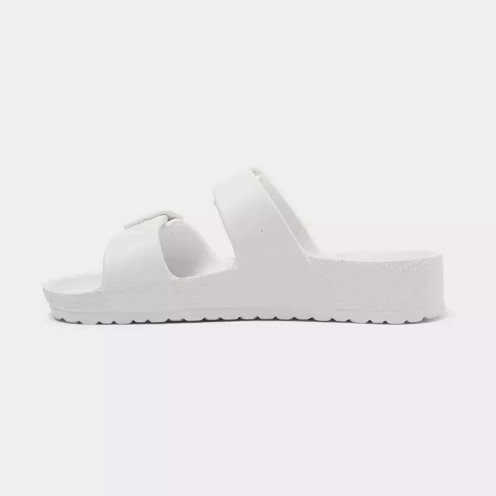 Little Girl Noa Footbed Sandals by Cat & Jack Off-White Size 2 New With Tags